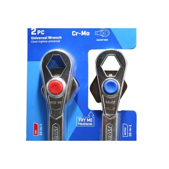 ✅KOBALT 2PC Adjustable Bone Wrench‎ CR-MO 5/16"-3/4" SAE & Metric 8-19MM✅ - Picture 3 of 8